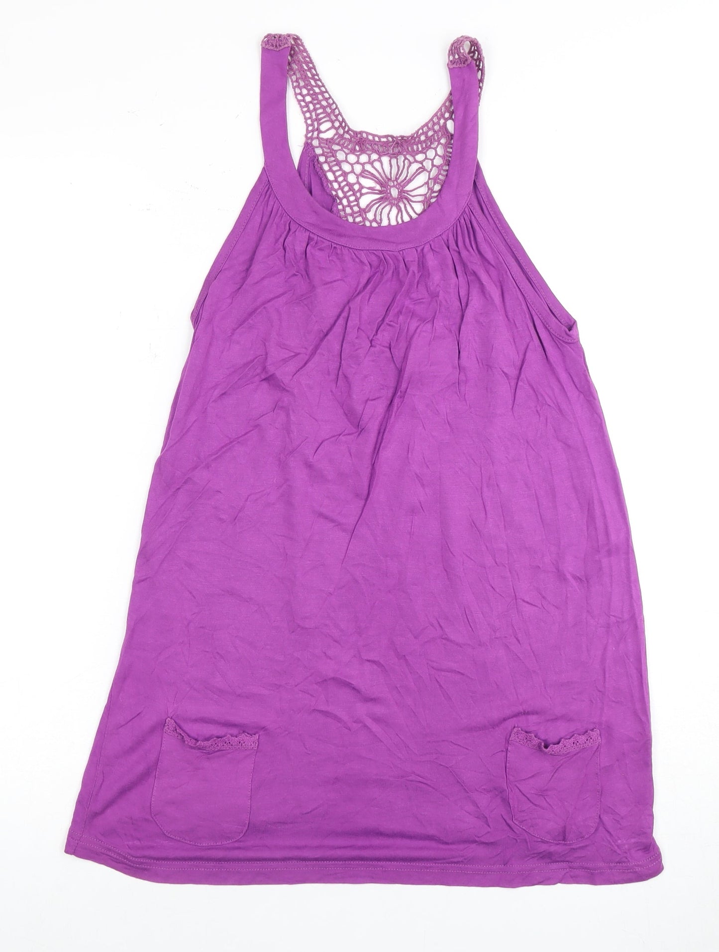 Womens UK Size 12 Etam Purple Tunic Tank