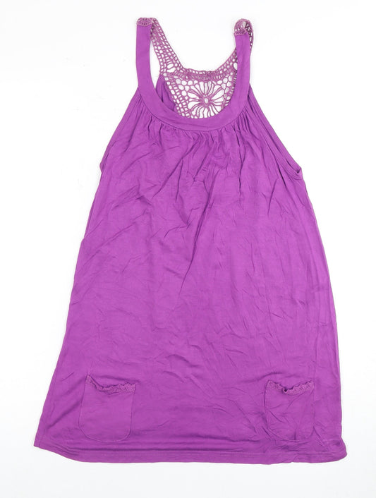 Womens UK Size 12 Etam Purple Tunic Tank