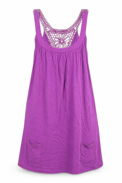 Womens UK Size 12 Etam Purple Tunic Tank