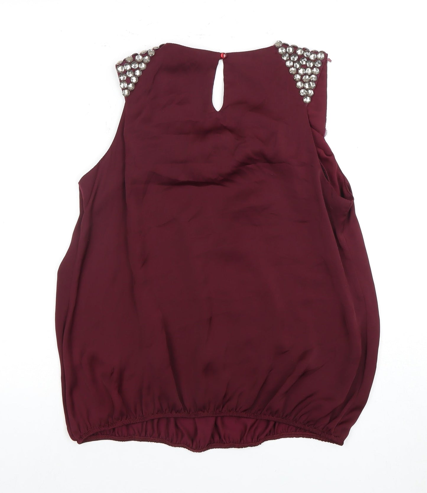 Womens UK Size 14 Redherring Purple Basic Blouse
