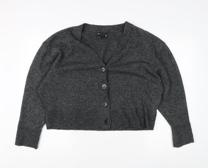 ASOS DESIGN Women's Grey Cardigan UK 10 V-Neck
