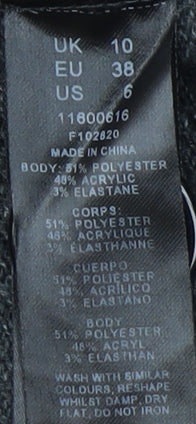 ASOS DESIGN Women's Grey Cardigan UK 10 V-Neck