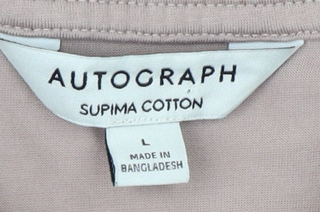 Marks and Spencer Men's Beige Polo L Short Sleeve