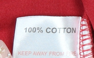 EWM Women's Red Polo Shirt XL, Cotton, Casual