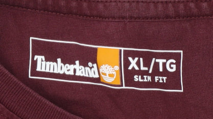 Timberland Men's XL Red Slim Fit Crew Neck T-Shirt