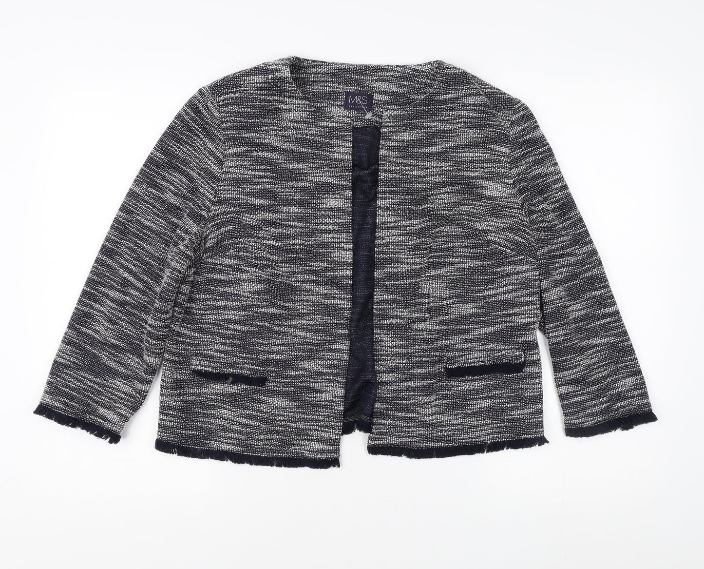 Womens UK Size 16 Marks and Spencer Blue Cardigan Jumper