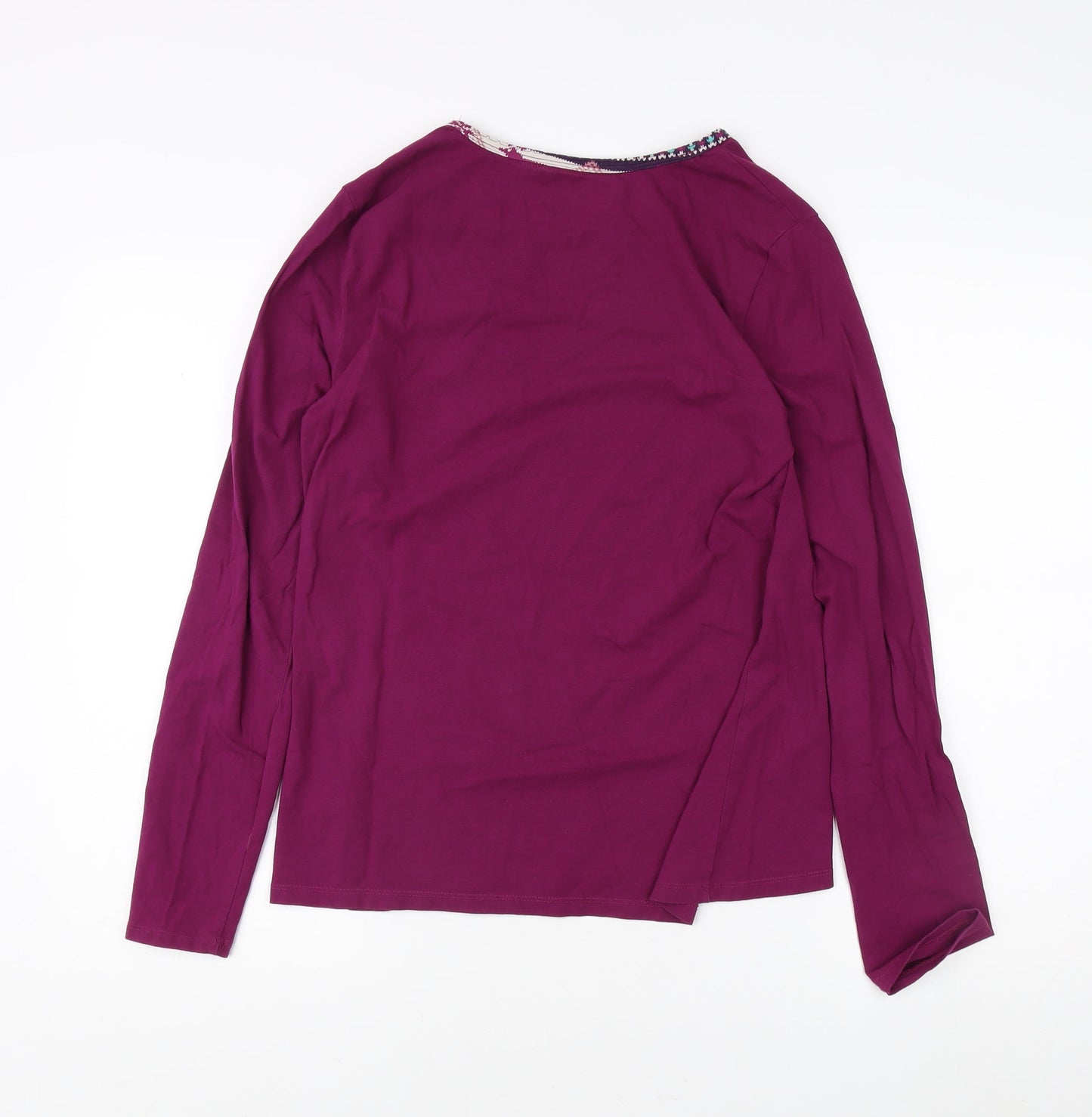 Lands' End Women's Purple T-Shirt S - Classic Style