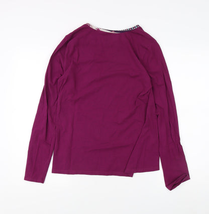 Lands' End Women's Purple T-Shirt S - Classic Style