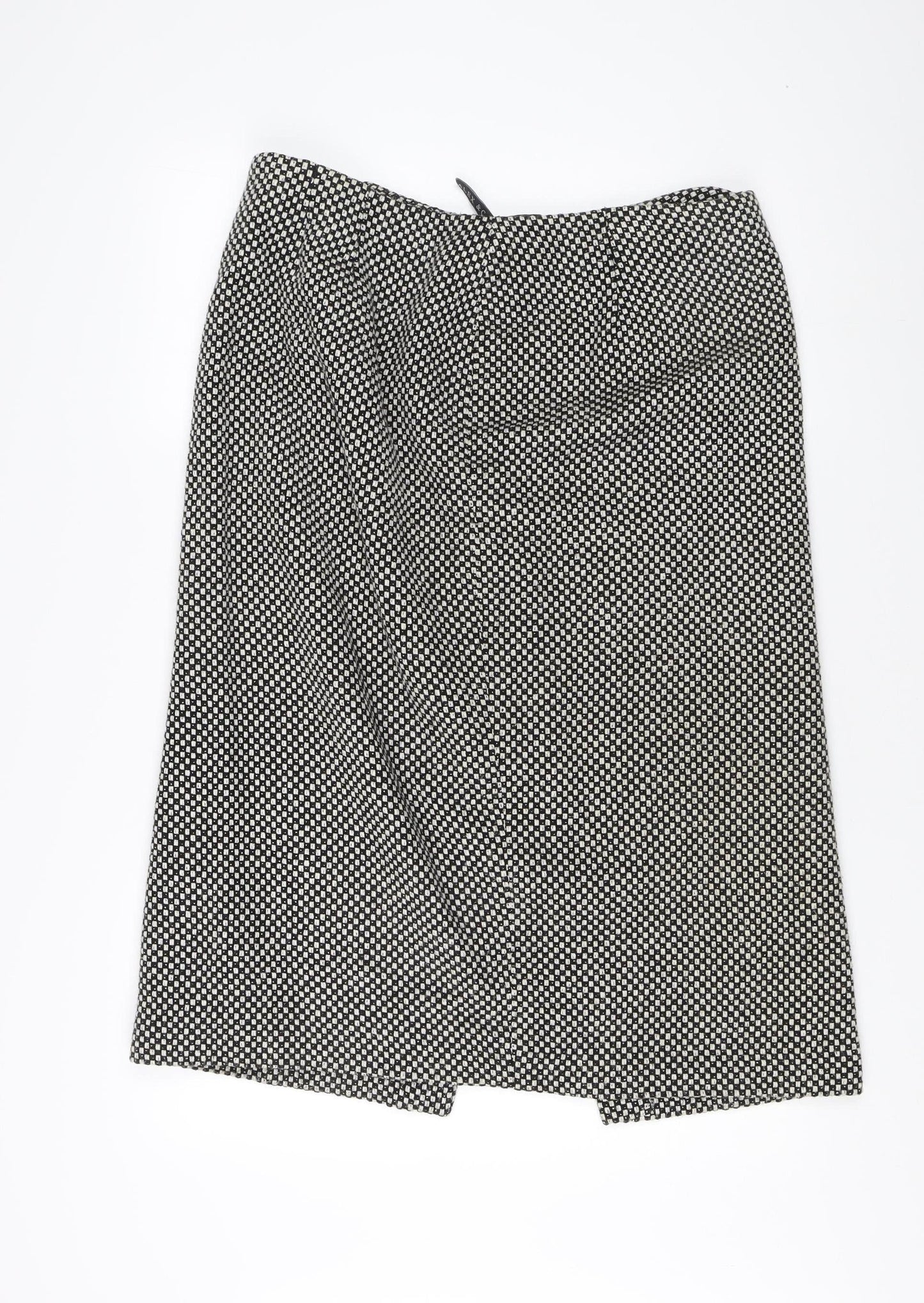 Alex & Co. Women's Black Geometric Pencil Skirt, Size 18