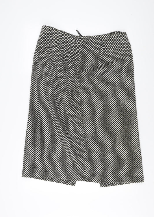 Alex & Co. Women's Black Geometric Pencil Skirt, Size 18