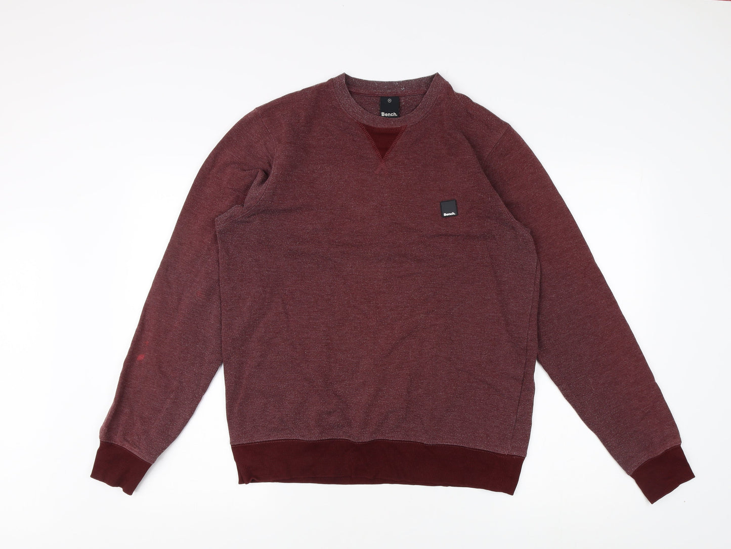 Mens UK Size M Bench Red Pullover Sweatshirt