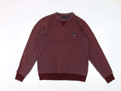 Mens UK Size M Bench Red Pullover Sweatshirt