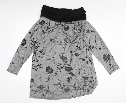 Womens UK Size 20 Roman Grey Tunic Blouse
