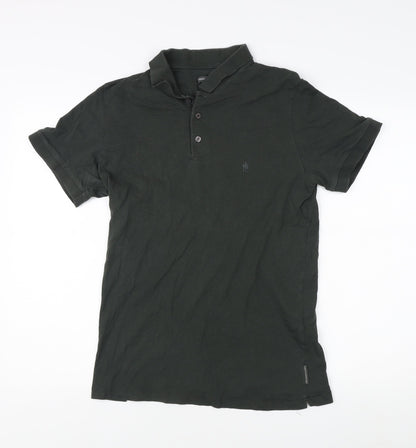 French Connection Women's Black Polo Shirt, L