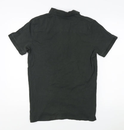 French Connection Women's Black Polo Shirt, L