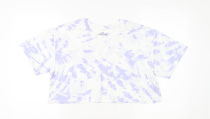 Womens UK Size S Hollister Multicoloured Cropped T-Shirt
