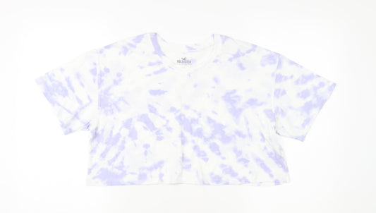 Womens UK Size S Hollister Multicoloured Cropped T-Shirt