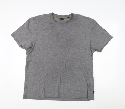 Ted Baker Men's Grey Crew Neck T-Shirt Size L