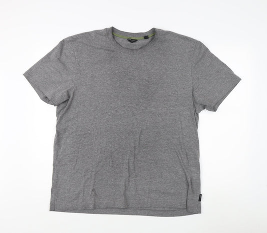 Ted Baker Men's Grey Crew Neck T-Shirt Size L