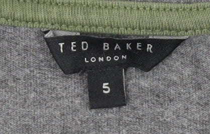 Ted Baker Men's Grey Crew Neck T-Shirt Size L
