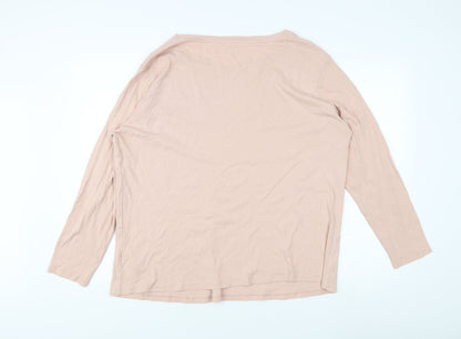 Capsule Women Beige Long Sleeve T-Shirt Size 24