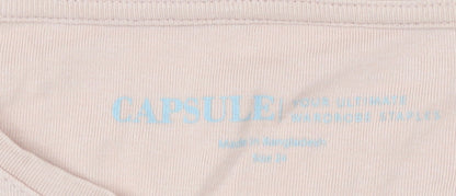 Capsule Women Beige Long Sleeve T-Shirt Size 24