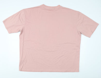 Womens UK Size 16 PRETTYLITTLETHING Pink Basic T-Shirt