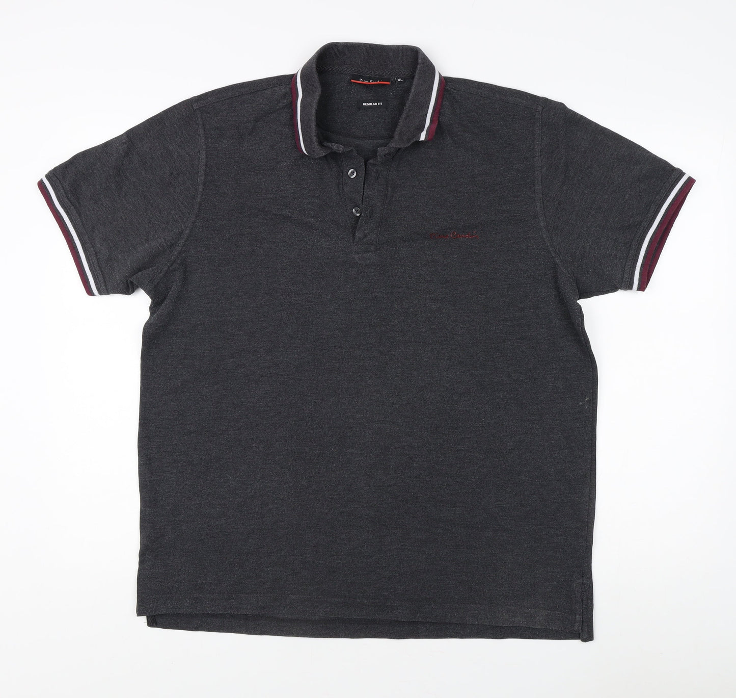 Pierre Cardin Men's Grey Polo Shirt XL Regular Fit