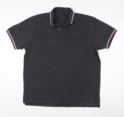 Pierre Cardin Men's Grey Polo Shirt XL Regular Fit