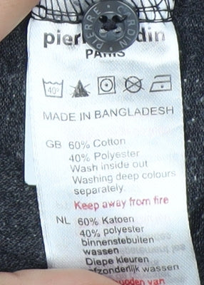 Pierre Cardin Men's Grey Polo Shirt XL Regular Fit