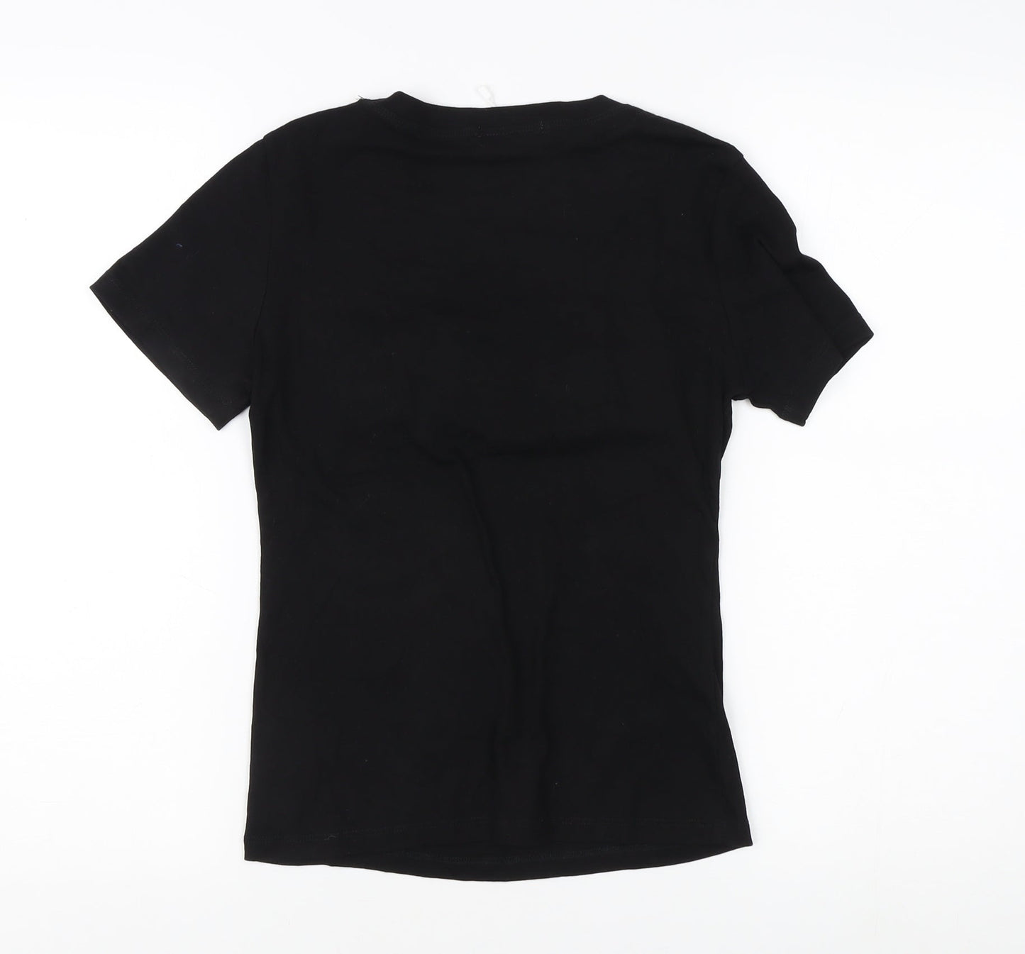 LULU WHITE Women's Black Beaded 'LOVE' T-Shirt L/XL Casual