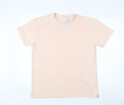 Unisex Adults UK Size S Topman Pink Basic T-Shirt