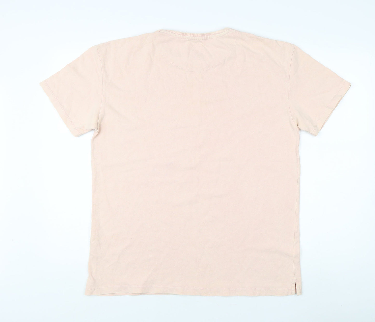 Unisex Adults UK Size S Topman Pink Basic T-Shirt