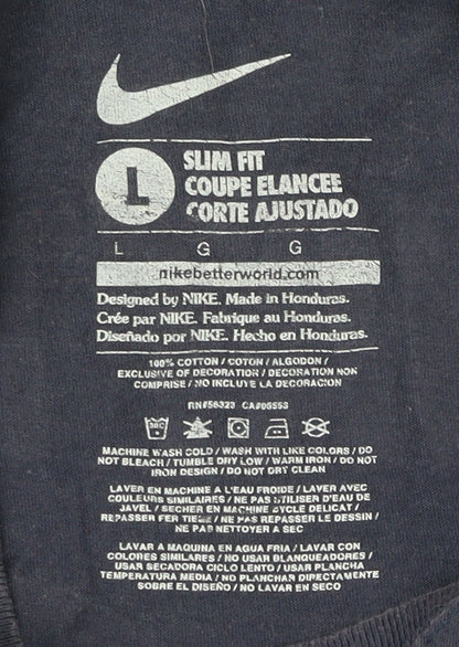 Nike Men's Blue Sports T-Shirt L Slim Fit