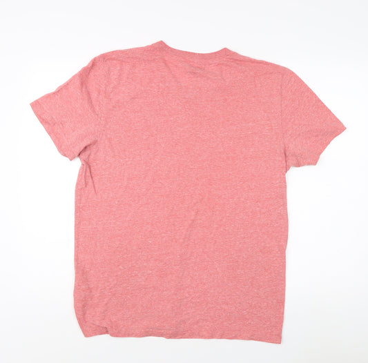 Abercrombie & Fitch Men's Red V-Neck T-Shirt XL