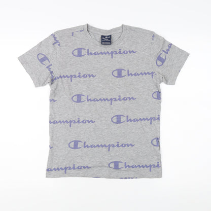 Champion Grey Basic T-Shirt L for Teens