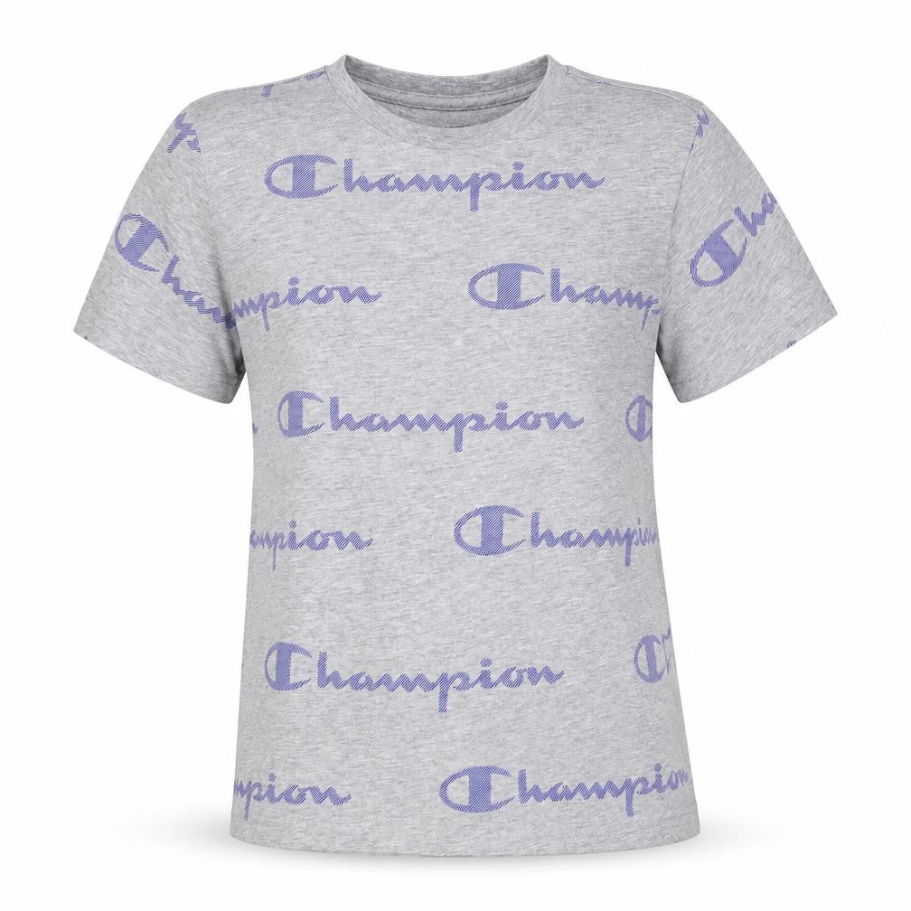 Teens UK Size L Champion Grey Basic T-Shirt