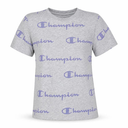 Teens UK Size L Champion Grey Basic T-Shirt