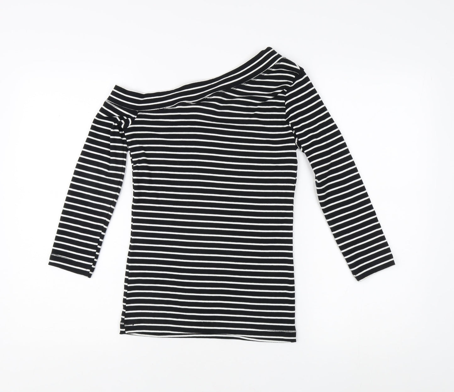 Womens UK Size 8 H&M Black Basic T-Shirt