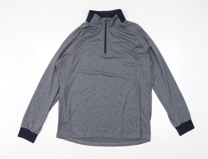 Pádraig Harrington Men's Grey 1/4 Zip Sweatshirt L