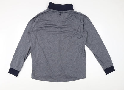 Pádraig Harrington Men's Grey 1/4 Zip Sweatshirt L