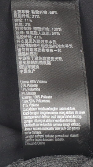 Karen Millen Grey V-Neck Women's Cardigan, Size S, 3/4 Sleeve, Casual