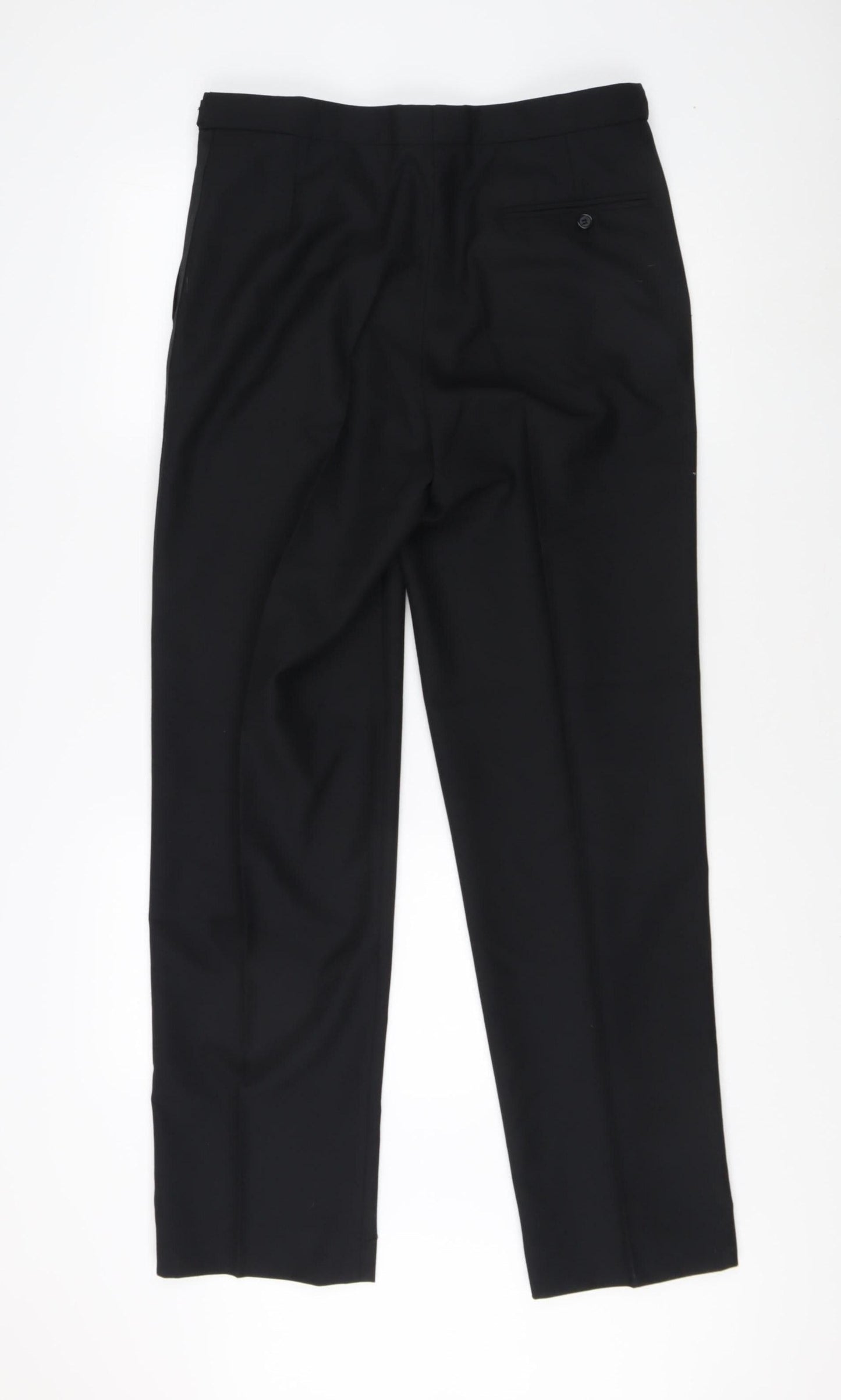 Men's Black Trousers, Size 34, Business Style