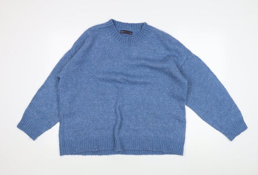 Womens UK Size L Marks and Spencer Blue Pullover Jumper