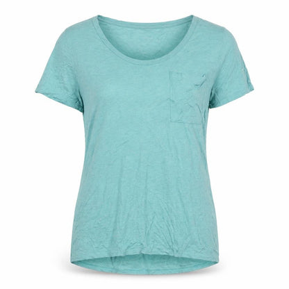Womens UK Size XL Unknown Blue Basic T-Shirt