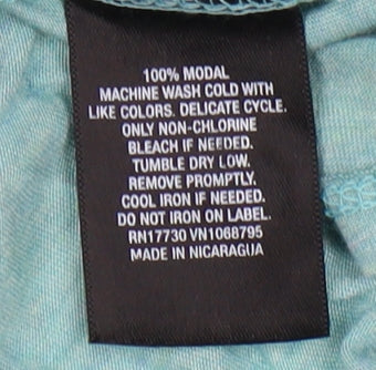 Womens UK Size XL Unknown Blue Basic T-Shirt