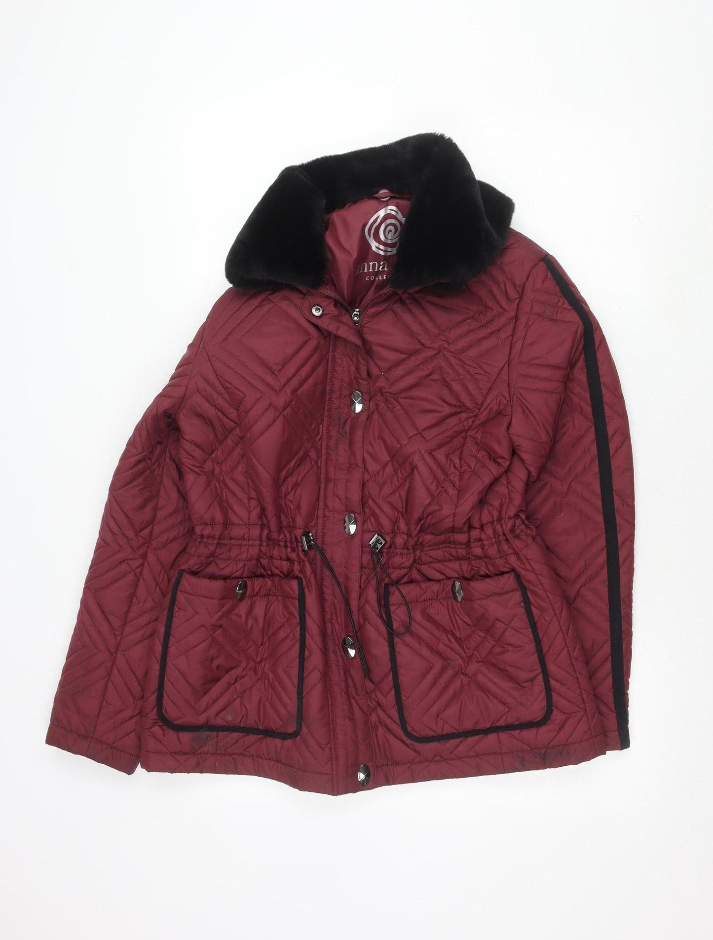 Anna Rose Women's Red Quilted Jacket S Casual