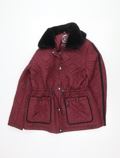 Anna Rose Women's Red Quilted Jacket S Casual