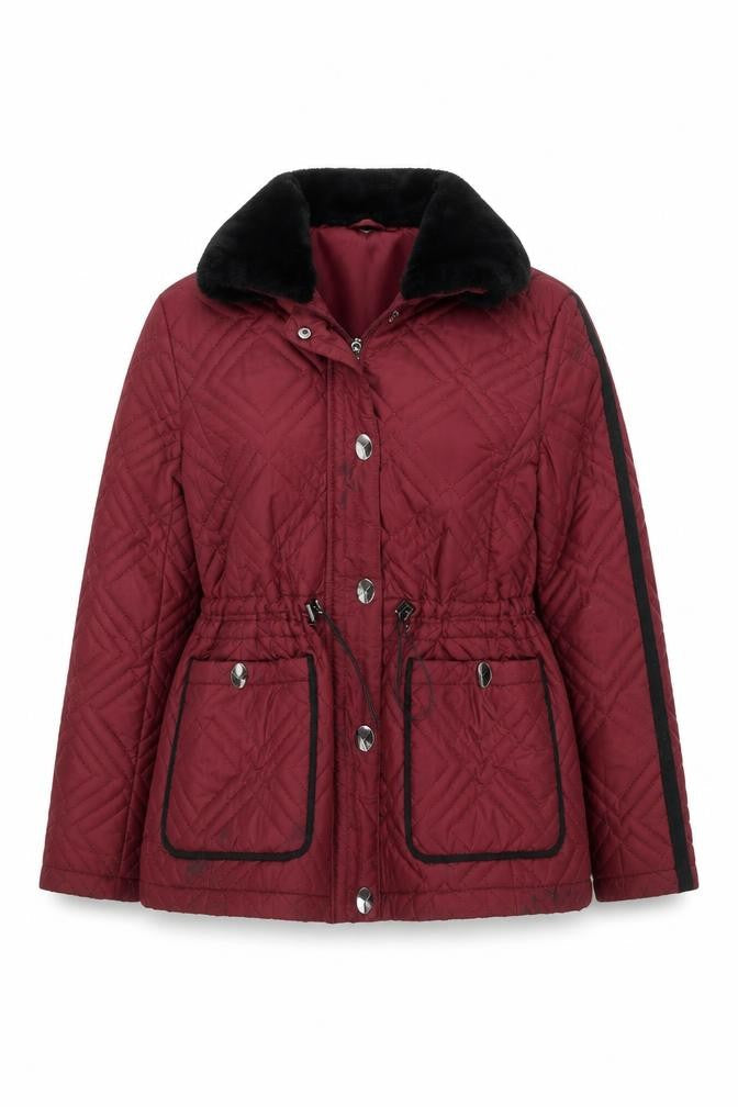Anna Rose Women's Red Quilted Jacket S Casual
