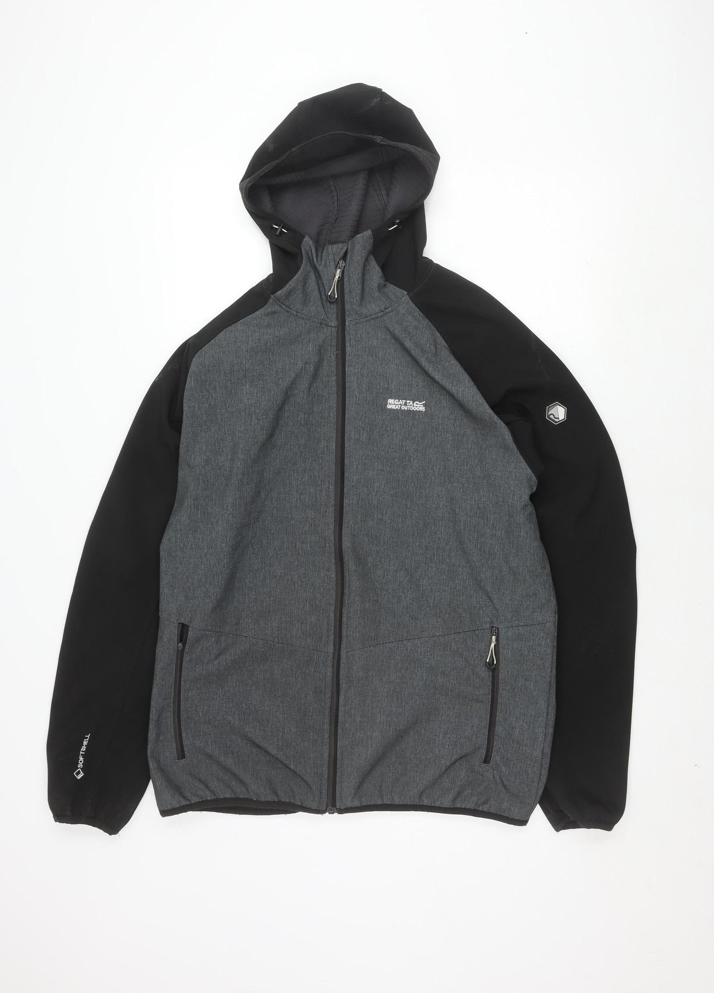 Mens UK Size L Regatta Grey Softshell